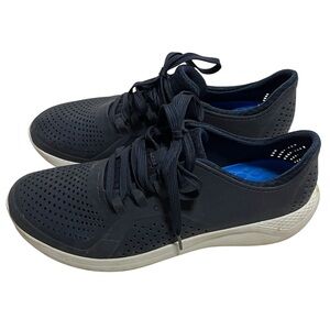 Crocs Lite Ride Lace Sneaker Mens  Size 11 Navy Blue